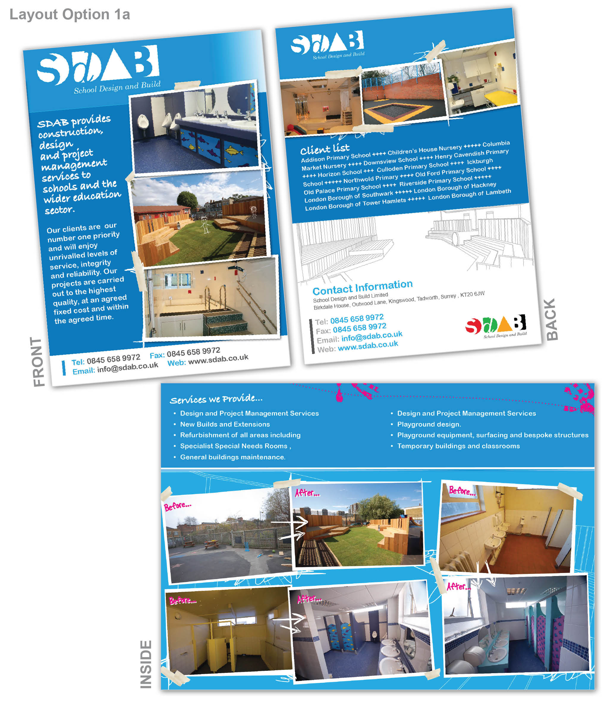 Brochure Design by esStudioUK for School Design and Build Limite | Design #46596