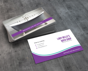Business Card Design by AbyJohns for Lady Belle's Bath Shop | Design: #17193379