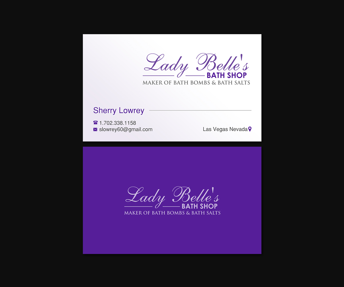 Design de Carte de Visite par Creations Box 2015 pour Lady Belle's Bath Shop | Design #17193482