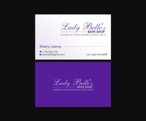 Design de Carte de Visite par Creations Box 2015 pour Lady Belle's Bath Shop | Design : #17193482