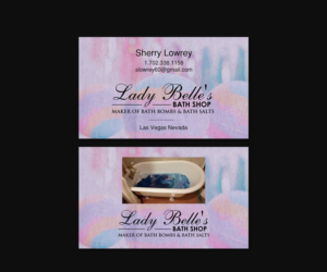 Business Card Design by Creations Box 2015 for Lady Belle's Bath Shop | Design: #17193484