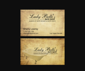 Design de Carte de Visite par Creations Box 2015 pour Lady Belle's Bath Shop | Design : #17193485