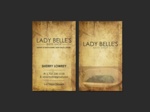 Business Card Design by Creations Box 2015 for Lady Belle's Bath Shop | Design: #17206236
