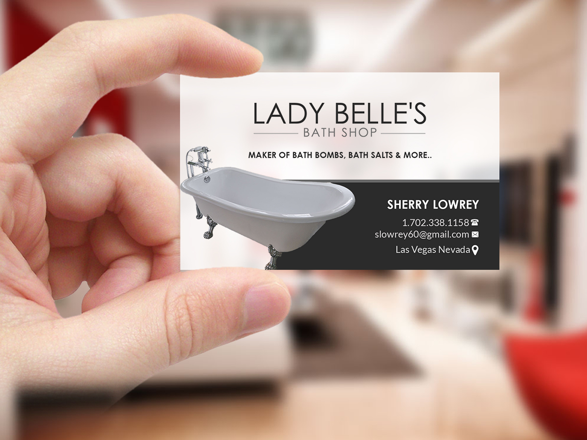 Diseño de Tarjeta de Presentación por Creations Box 2015 para Lady Belle's Bath Shop | Diseño #17206253