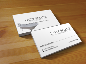 Business Card Design by Creations Box 2015 for Lady Belle's Bath Shop | Design: #17206254