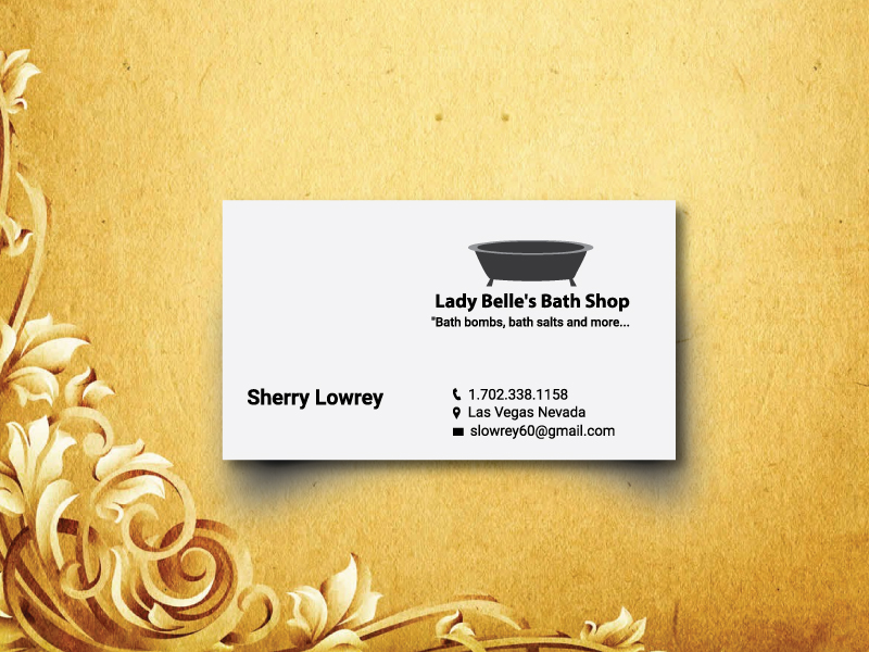 Design de Carte de Visite par esolztech pour Lady Belle's Bath Shop | Design #17195757