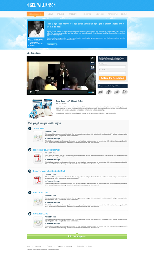 Web Design by Dinil Valsan for this project | Design #633405