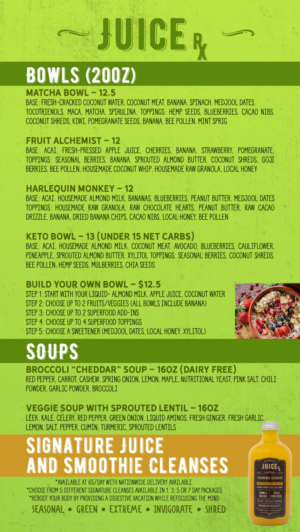 [Raw Food + Juice Bar] Digital Menu Boards (2) | Graphic Design by Sergio Coelho