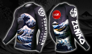 The Wave Rashguard For Fightwear Company | T-shirt Design by ZEKKOUR Fouzi