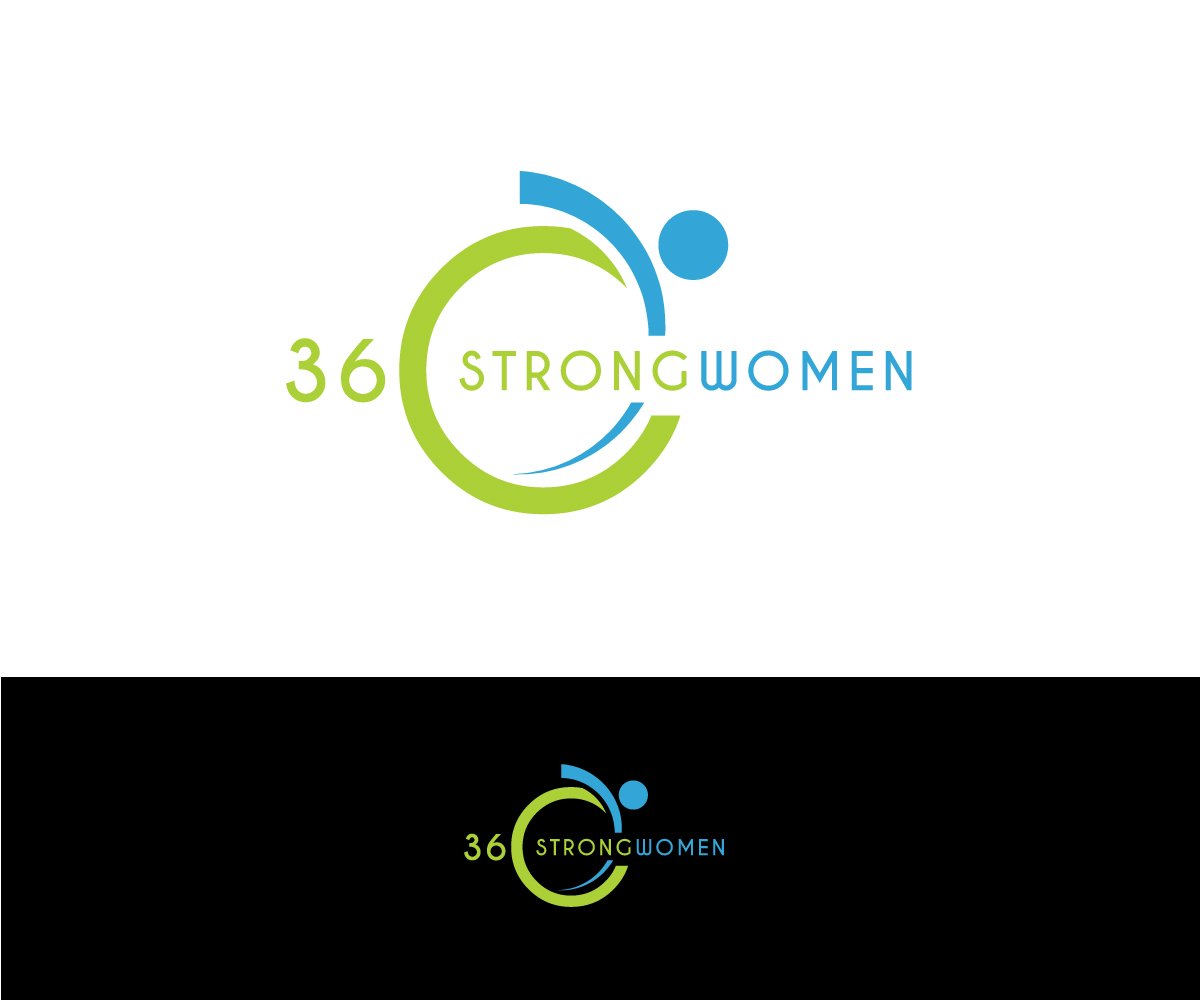 colorful bold health and wellness logo design for 360strongwomen other word for health