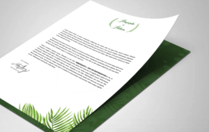 Stationery Design by Sarah Mathews for this project | Design: #17188978