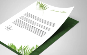 Stationery Design by Sarah Mathews for this project | Design: #17188979