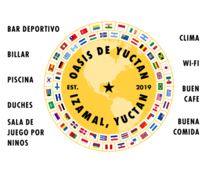 Oasis de Yuctan. Izamal, Yuctan. Establiched 2019 | Logo Design by ACK Design