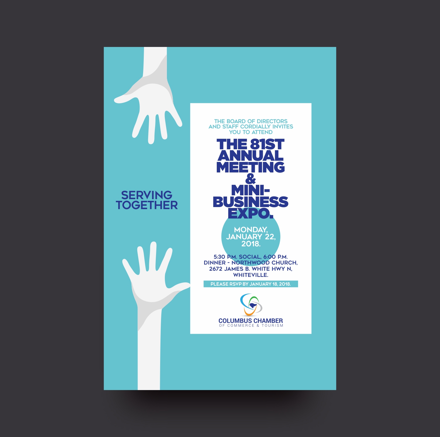 Diseño de Impresos por V3 para Columbus Chamber of Commerce and Tourism | Diseño #17200228