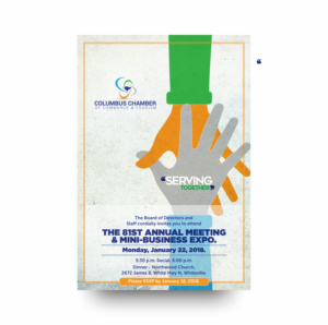 Print Design by vikas naik for Columbus Chamber of Commerce and Tourism | Design: #17199957