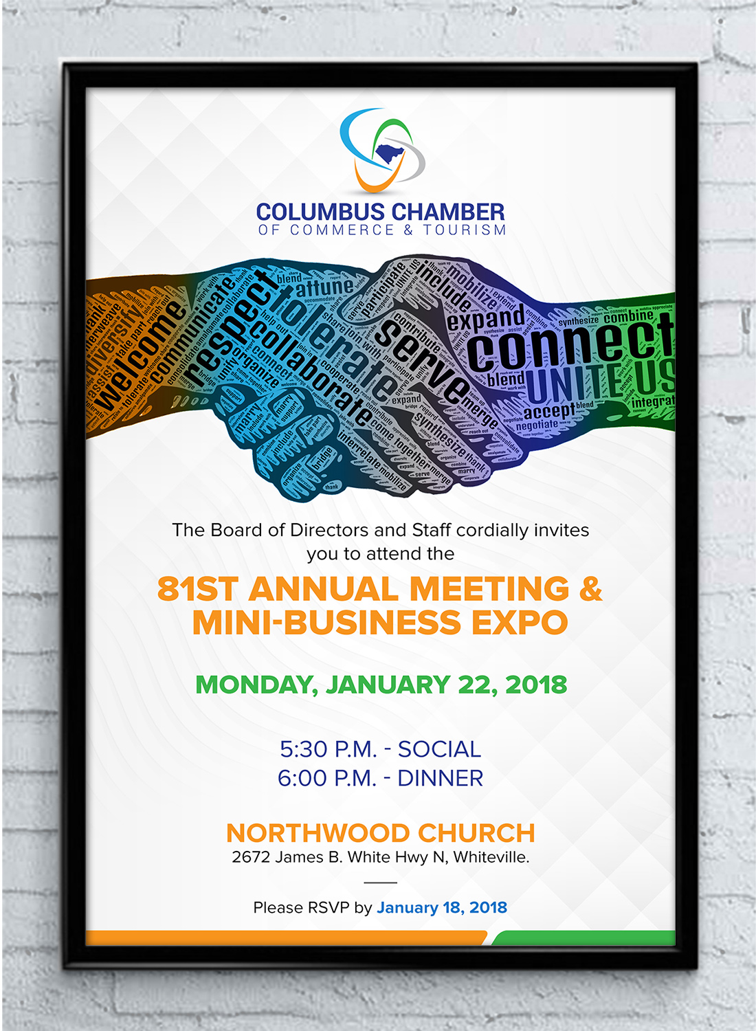 Diseño de Impresos por SAI DESIGNS para Columbus Chamber of Commerce and Tourism | Diseño #17213286