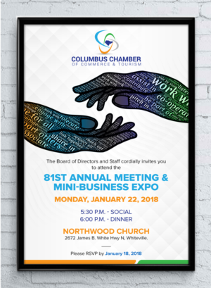 Print Design by SAI DESIGNS for Columbus Chamber of Commerce and Tourism | Design: #17213287