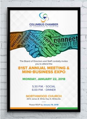 Print Design by SAI DESIGNS for Columbus Chamber of Commerce and Tourism | Design: #17254489
