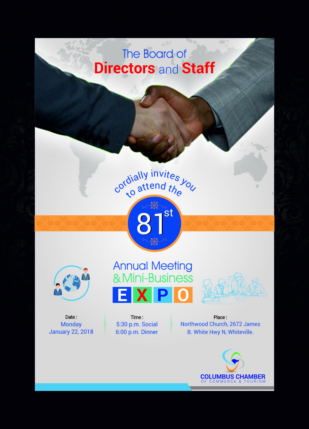 Print Design by saro3005 for Columbus Chamber of Commerce and Tourism | Design #17189296