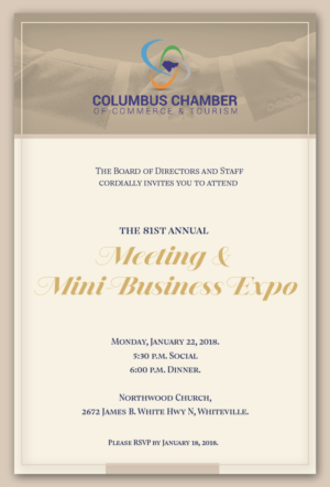 7 3/4 x 5 1/4 Annual Banquet Invitation | Diseño de Impresos por 68_Design