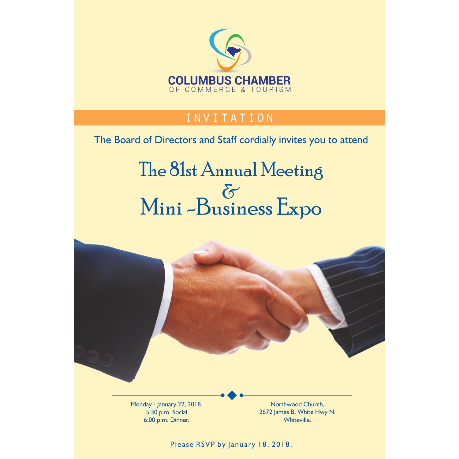 Diseño de Impresos por M.charadva para Columbus Chamber of Commerce and Tourism | Diseño #17190671