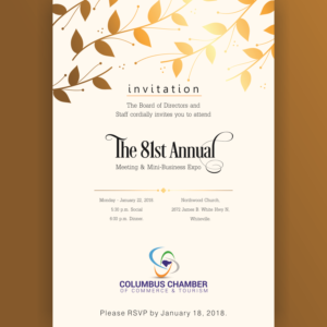 Print Design by M.charadva for Columbus Chamber of Commerce and Tourism | Design: #17193389