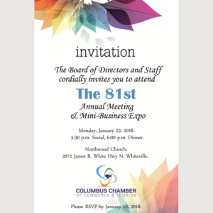 Print Design by M.charadva for Columbus Chamber of Commerce and Tourism | Design: #17196820