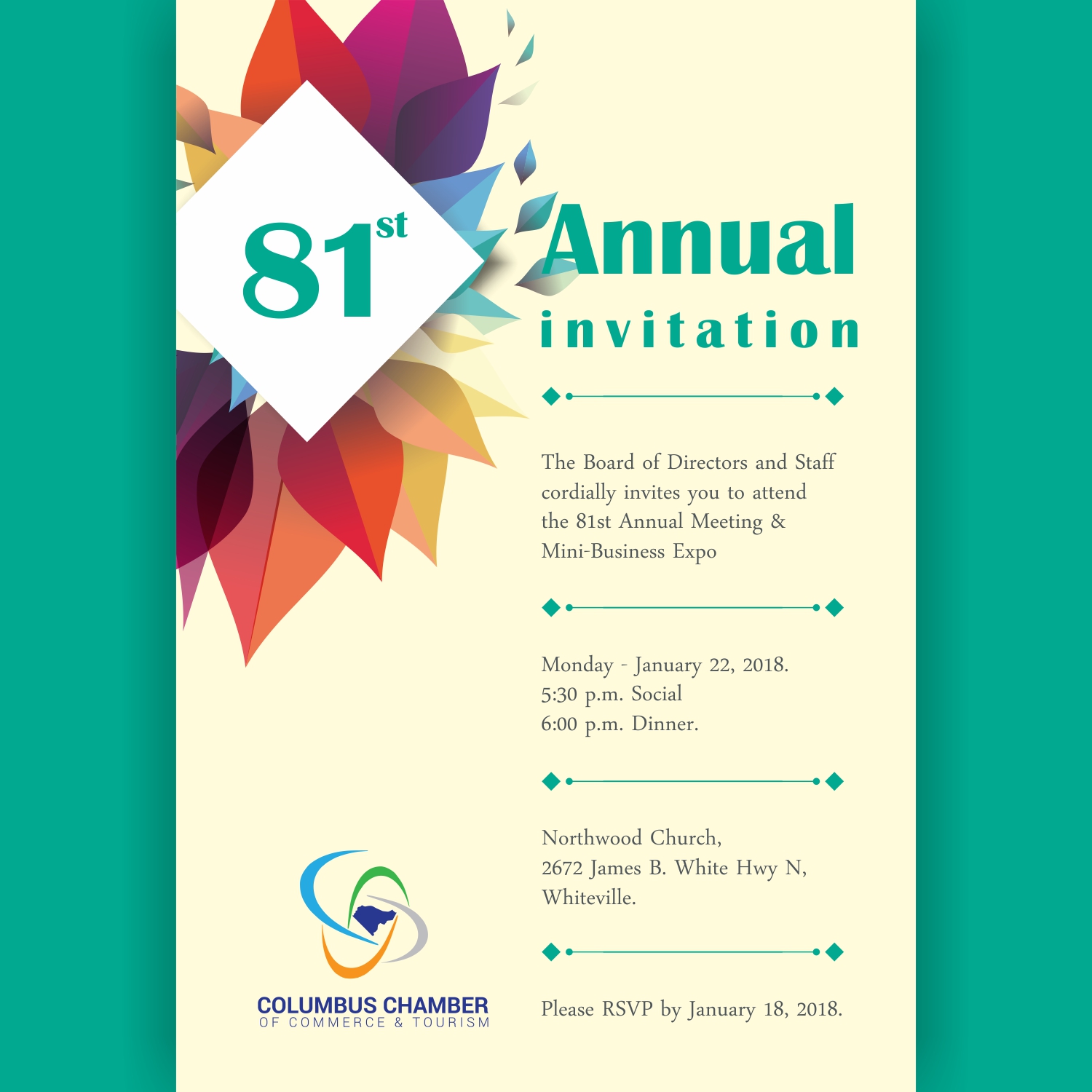 Print Design by M.charadva for Columbus Chamber of Commerce and Tourism | Design #17196901