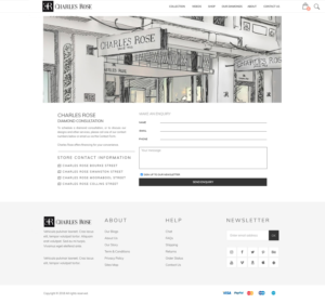 Re make of the website. A fine diamond jeweller based in Melbourne Australia. | Diseño Web por eduard131