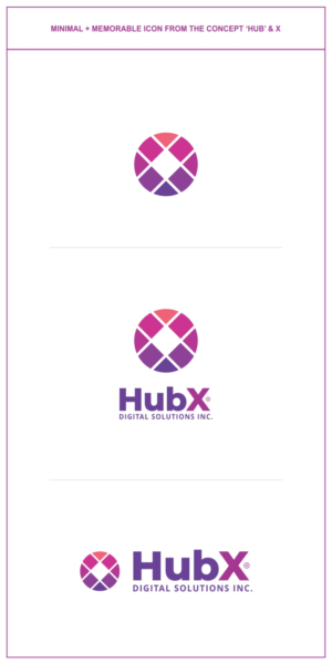 Logo Design by SRJ for HubX Digital Solutions Inc. | Design: #17318439