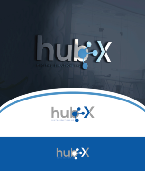 Logo Design by Ves-Boycheva for HubX Digital Solutions Inc. | Design: #17314205