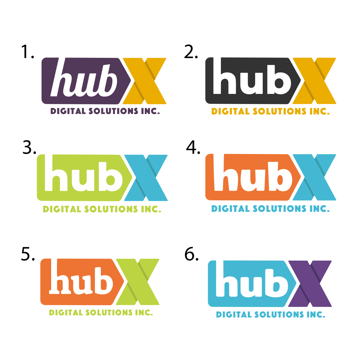 Logo Design by Artur Zherdetskii for HubX Digital Solutions Inc. | Design #17466131