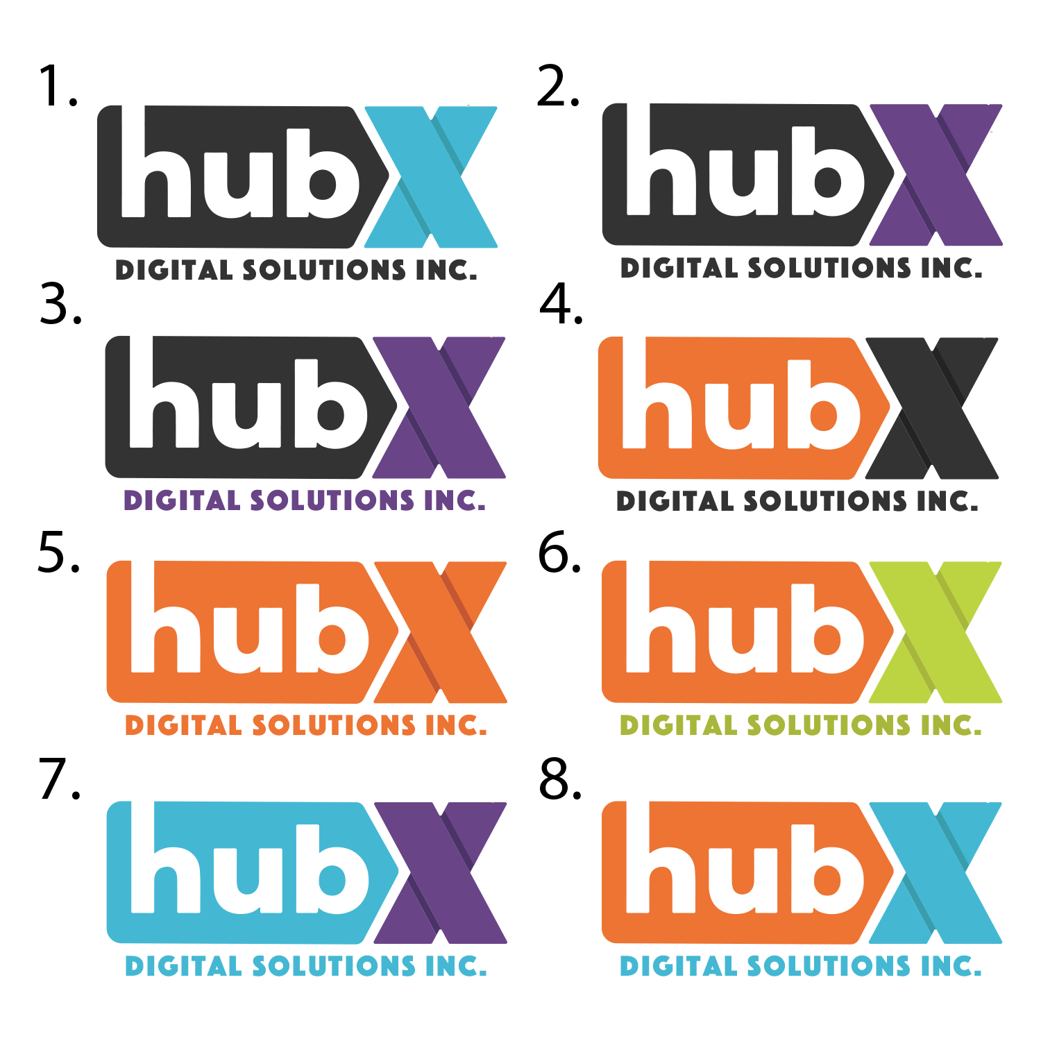 Logo Design by Artur Zherdetskii for HubX Digital Solutions Inc. | Design #17526277
