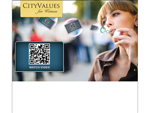 CityValues for Women direct mail/direct video post card cover  | Design Graphique par neboica