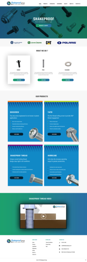 Web Design par pb pour ITW Shakeproof | Design : #17209089
