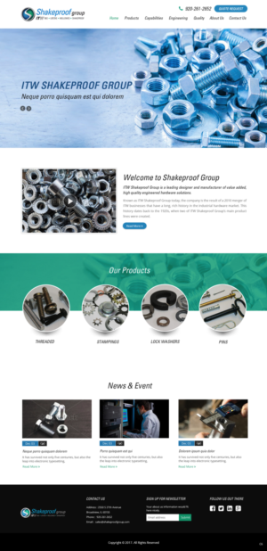 Web Design par pb pour ITW Shakeproof | Design : #17209090