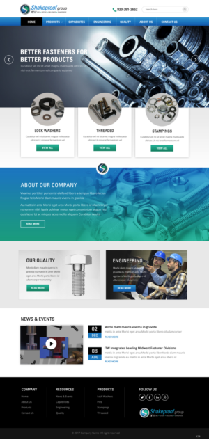 Web Design par pb pour ITW Shakeproof | Design : #17209101