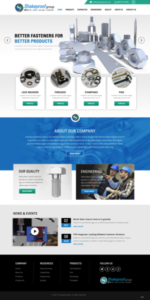 Web Design par pb pour ITW Shakeproof | Design : #17209102