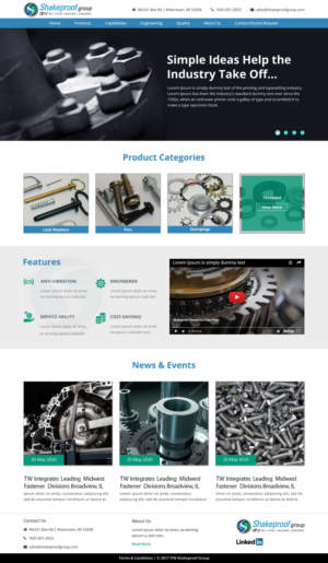 Web-Design von Sujit Banerjee für ITW Shakeproof | Design: #17215103