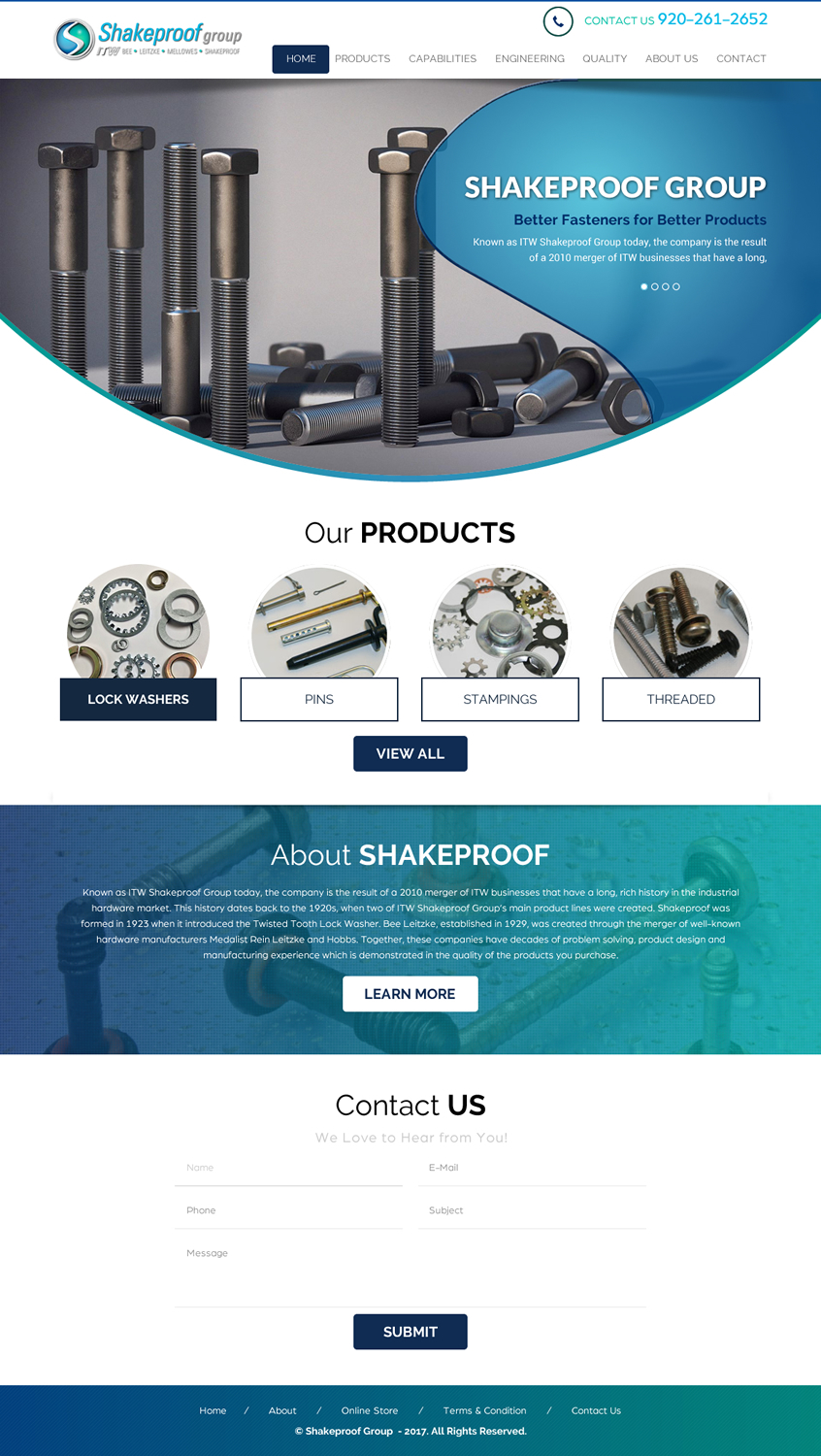 Web-Design von rightway für ITW Shakeproof | Design #17256301