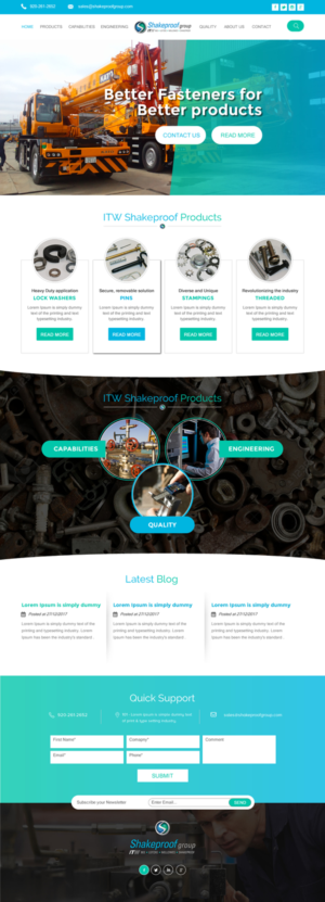 Web Design par rightway pour ITW Shakeproof | Design : #17256306