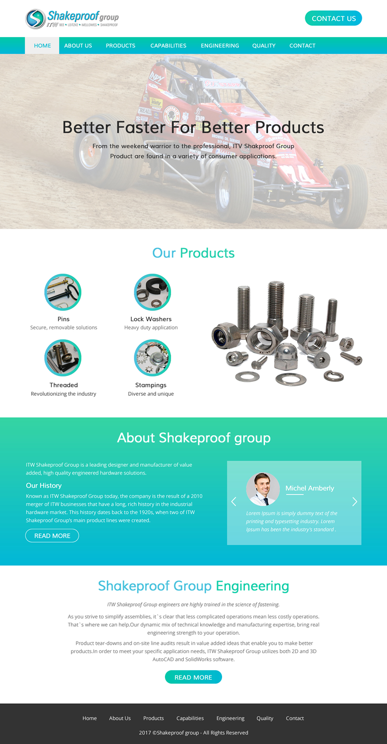 Web Design by rightway for ITW Shakeproof | Design #17256307