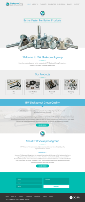 Web Design par rightway pour ITW Shakeproof | Design : #17256308