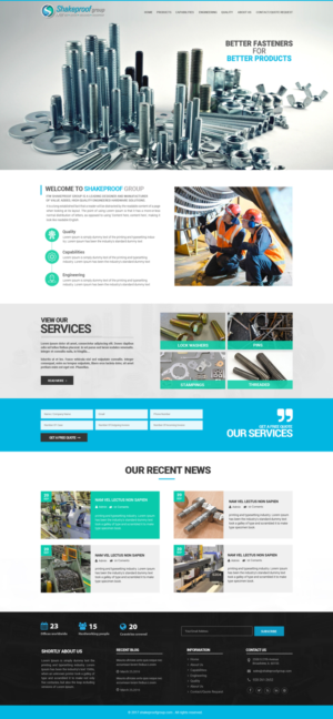 Web Design par Dream Logo Design pour ITW Shakeproof | Design #17208874