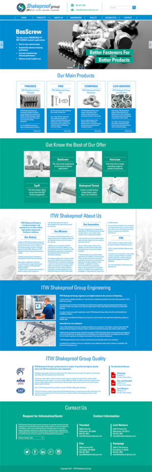 Web Design par Skepi pour ITW Shakeproof | Design #17317708