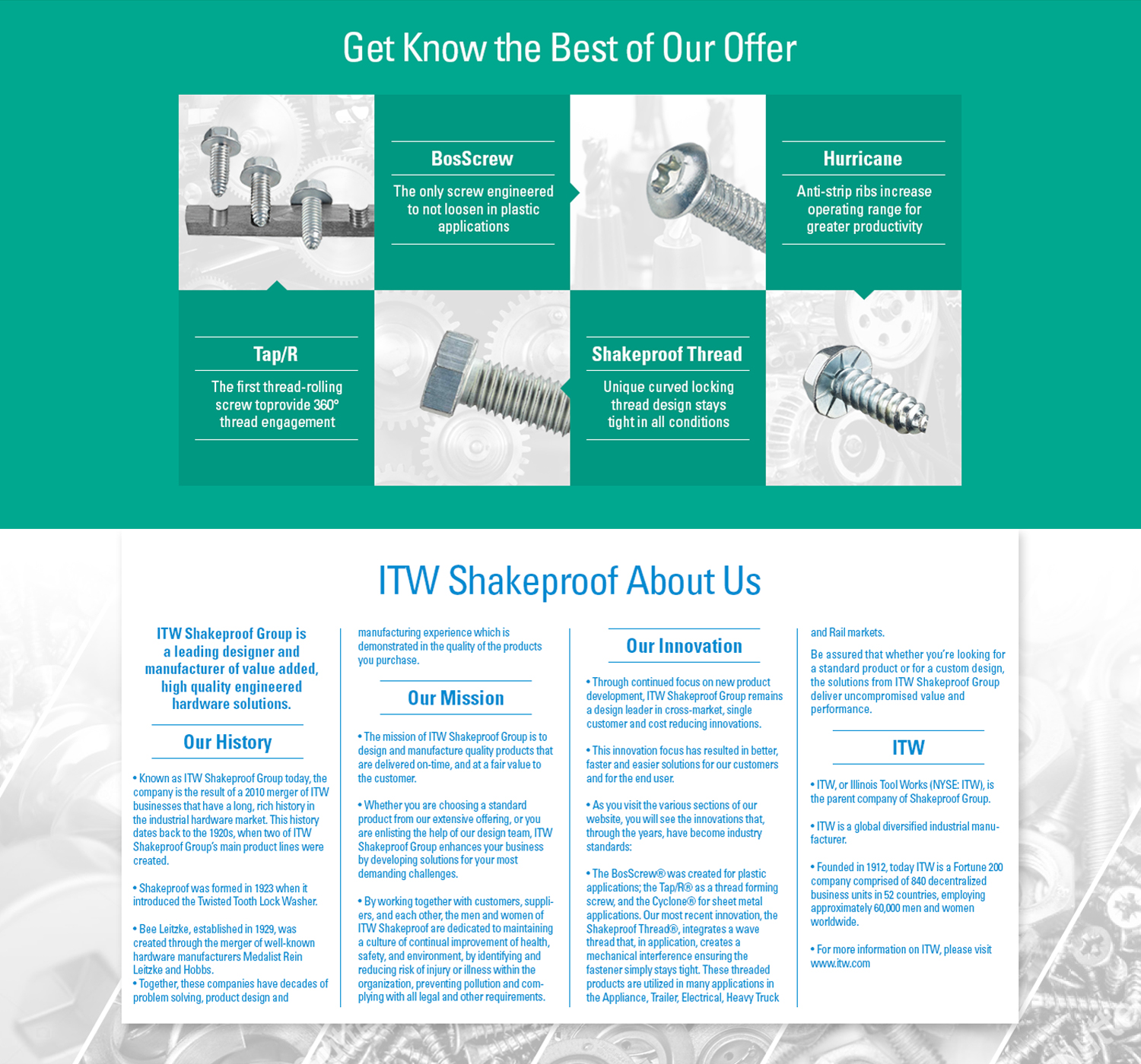 Web-Design von Skepi für ITW Shakeproof | Design #17317764