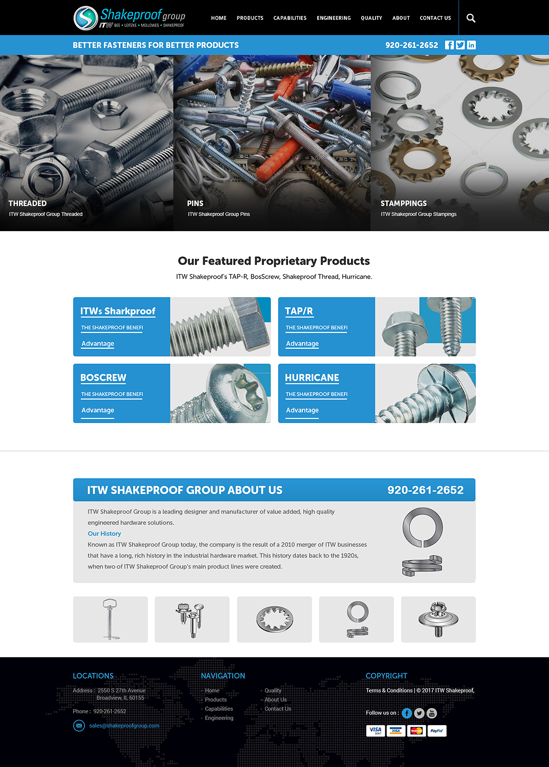 Web Design by PiXthemes for ITW Shakeproof | Design #17316167