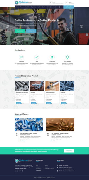 Web Design par PiXthemes pour ITW Shakeproof | Design #17324741