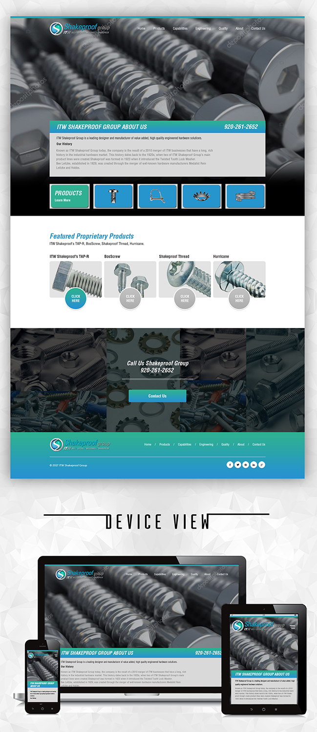 Web-Design von PiXthemes für ITW Shakeproof | Design #17326856