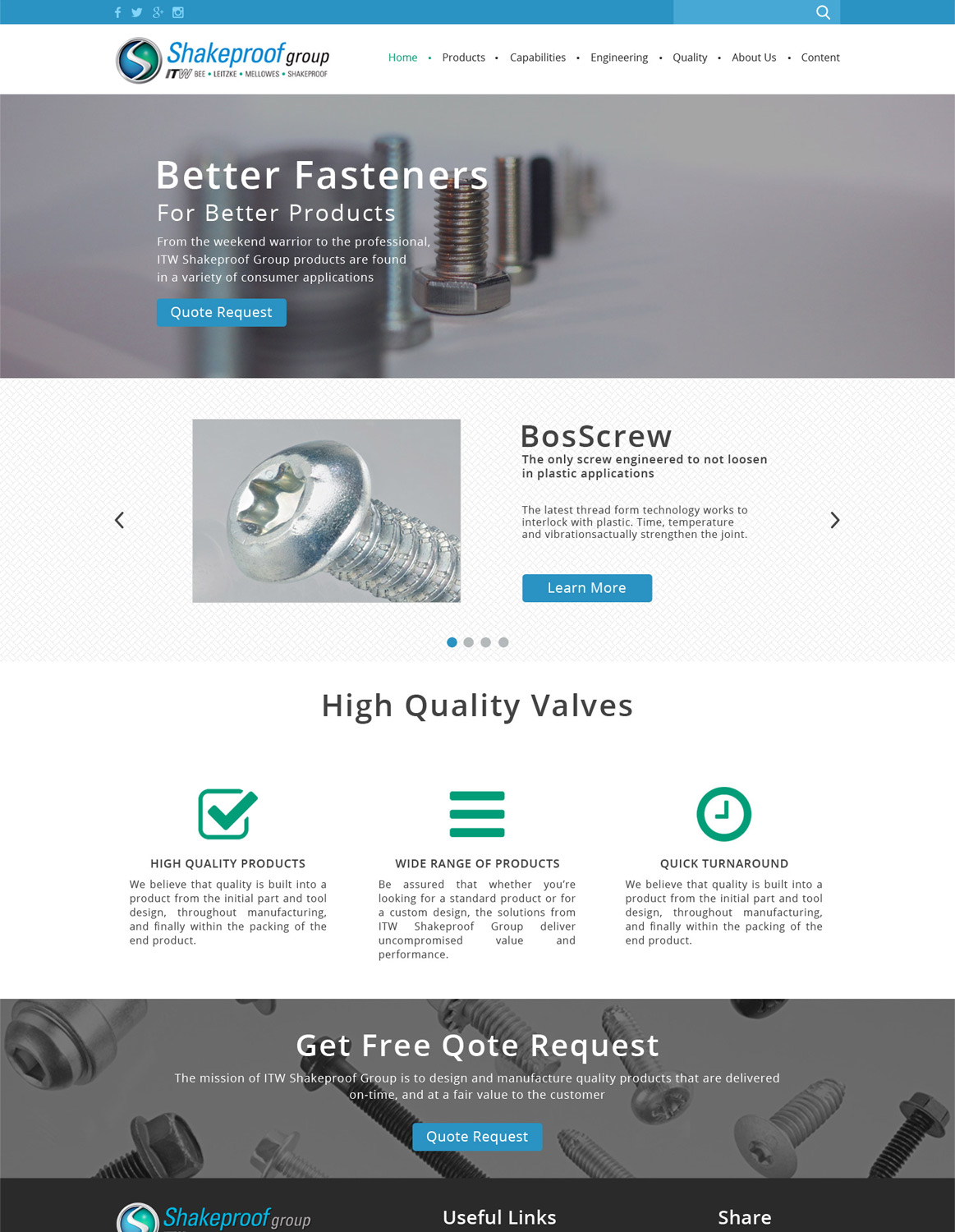 Web Design by Usmanzafar112 for ITW Shakeproof | Design #17339831